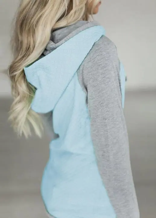 Matching color long sleeve zipper Tops