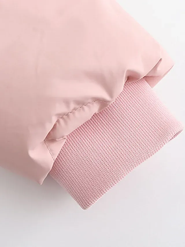 Women's Parka Puffer Jacket Winter Coat Zip up Hooded Coat with Fur Collar Drawstring Thermal Warm Heated Coat Removable Hood Fall Outerwear with Pockets Warm Classic Long Sleeve Light Blue Pink Black