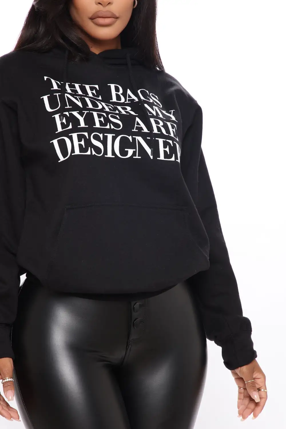 The Bags Are Designer Hoodie - Black