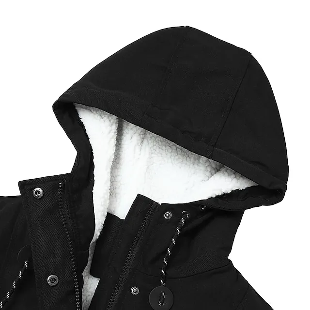 Women's Parka Street Fall Winter Puffer Jacket Long Coat Windproof Warm 3 in 1 Loose Casual Sports Jacket Long Sleeve Solid Color Zipper Purple Blushing Pink Waterpoof Daily Wear Down Parkas  Lined