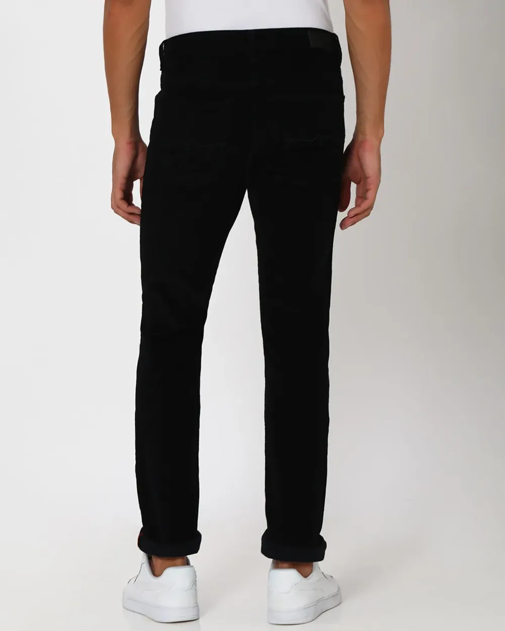 Classic Daily Slim-Fit Straight-Leg Navy Cotton Trousers