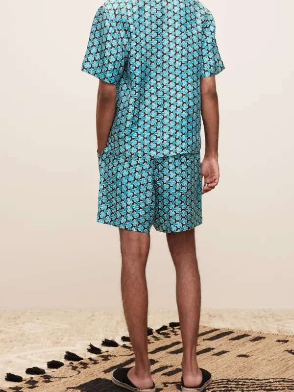 Men's Colorful Silk Twill Shorts