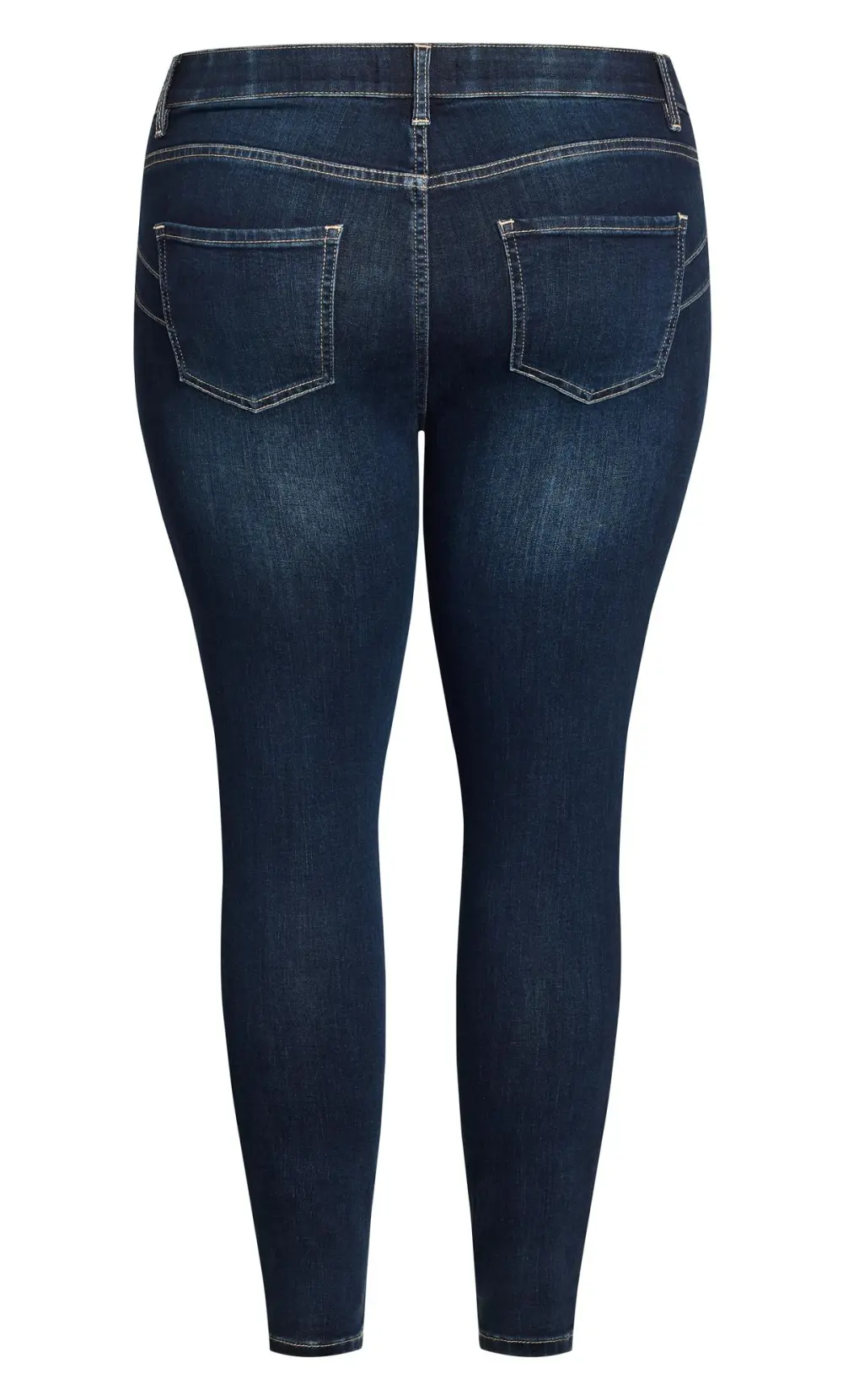 Evans Indigo Blue Stretch Skinny Jeans