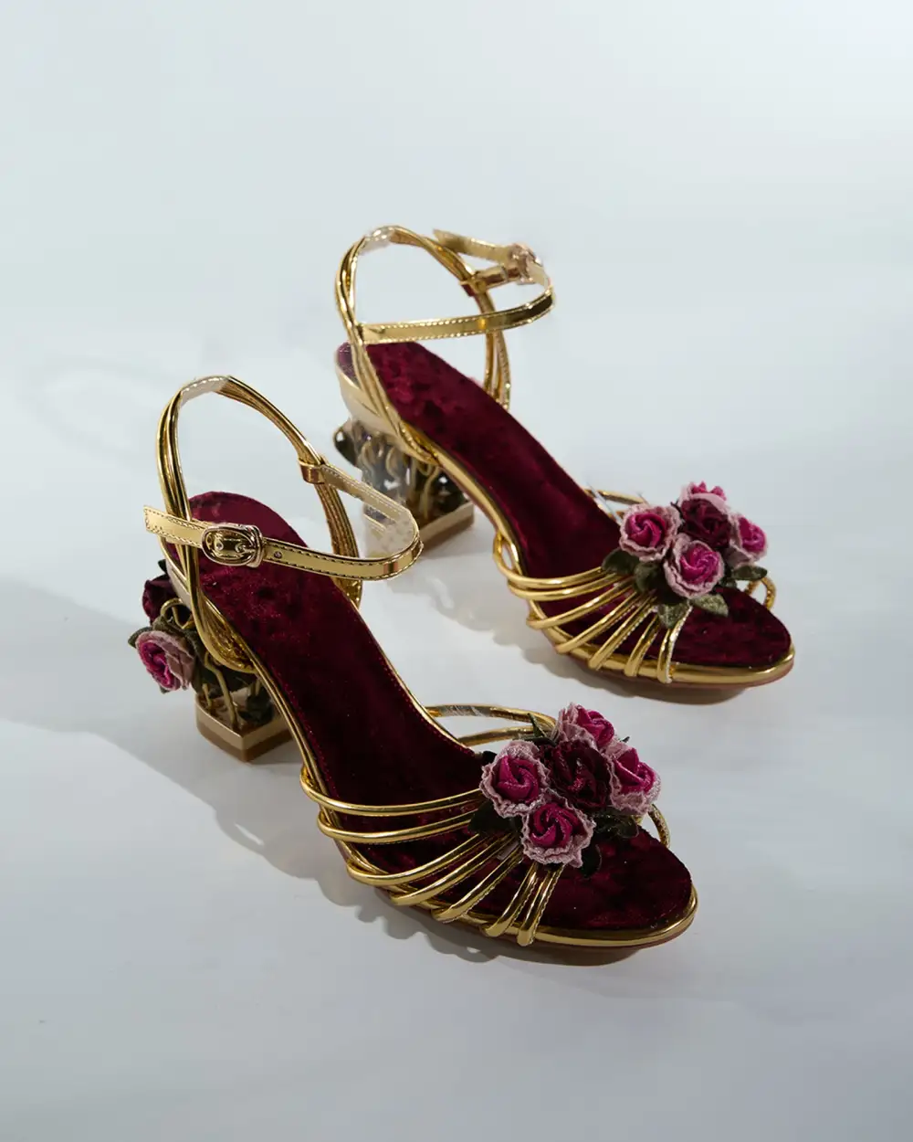 Rose Cage Heels