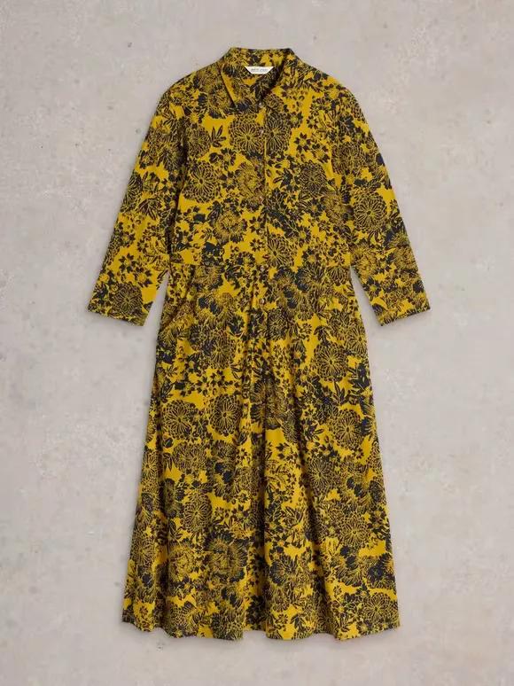 Maxi Jersey Shirt Dress