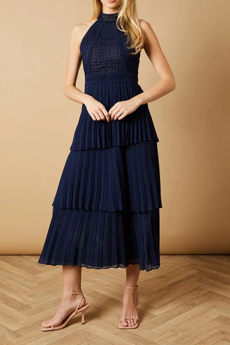 Casual Style Lace Sleeveless Dress