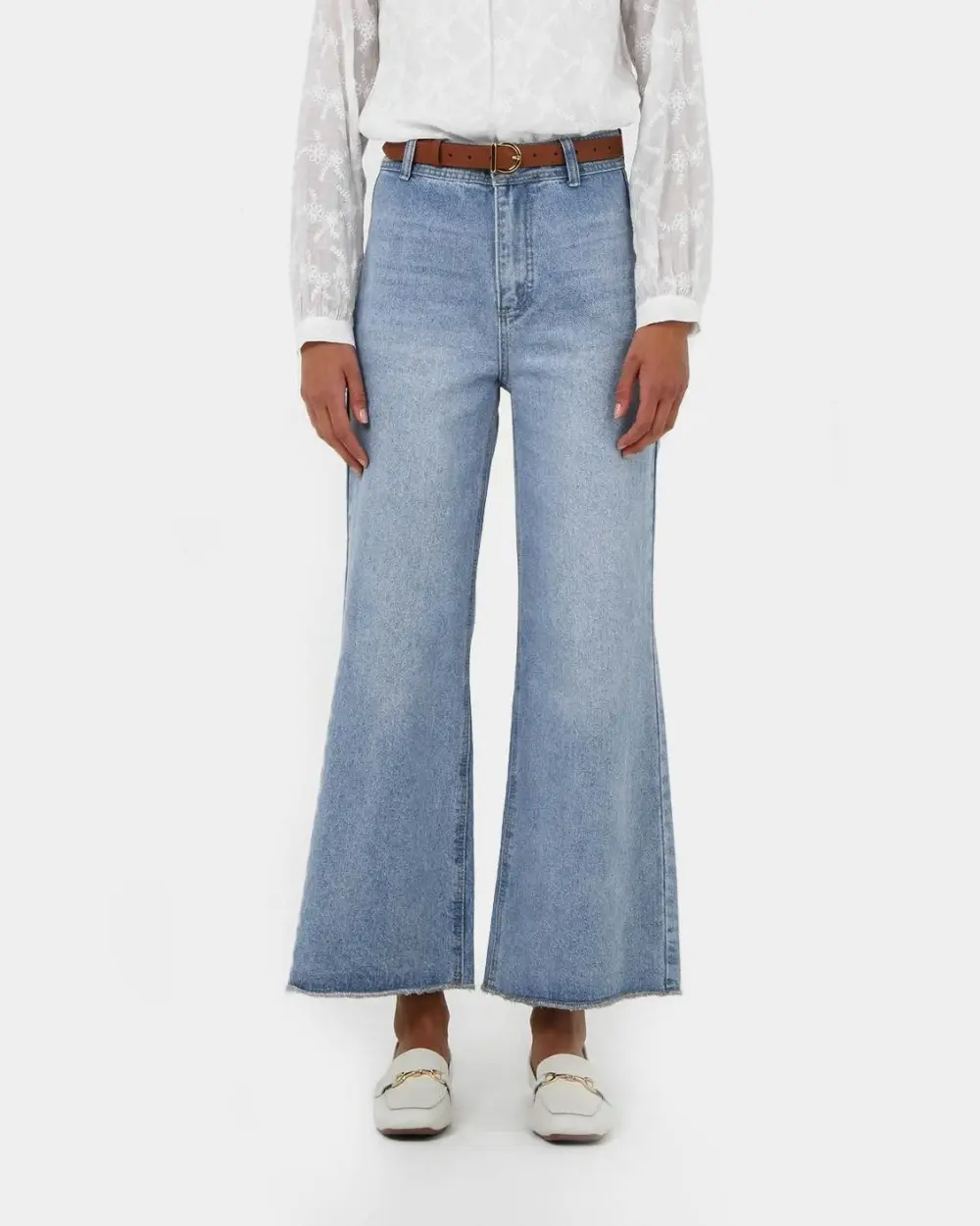 Culotte Denim Style Wide Leg Jeans