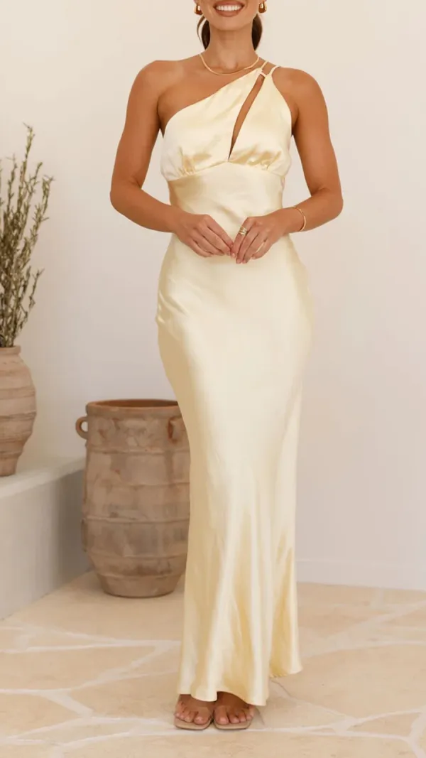 One Shoulder Design Dress