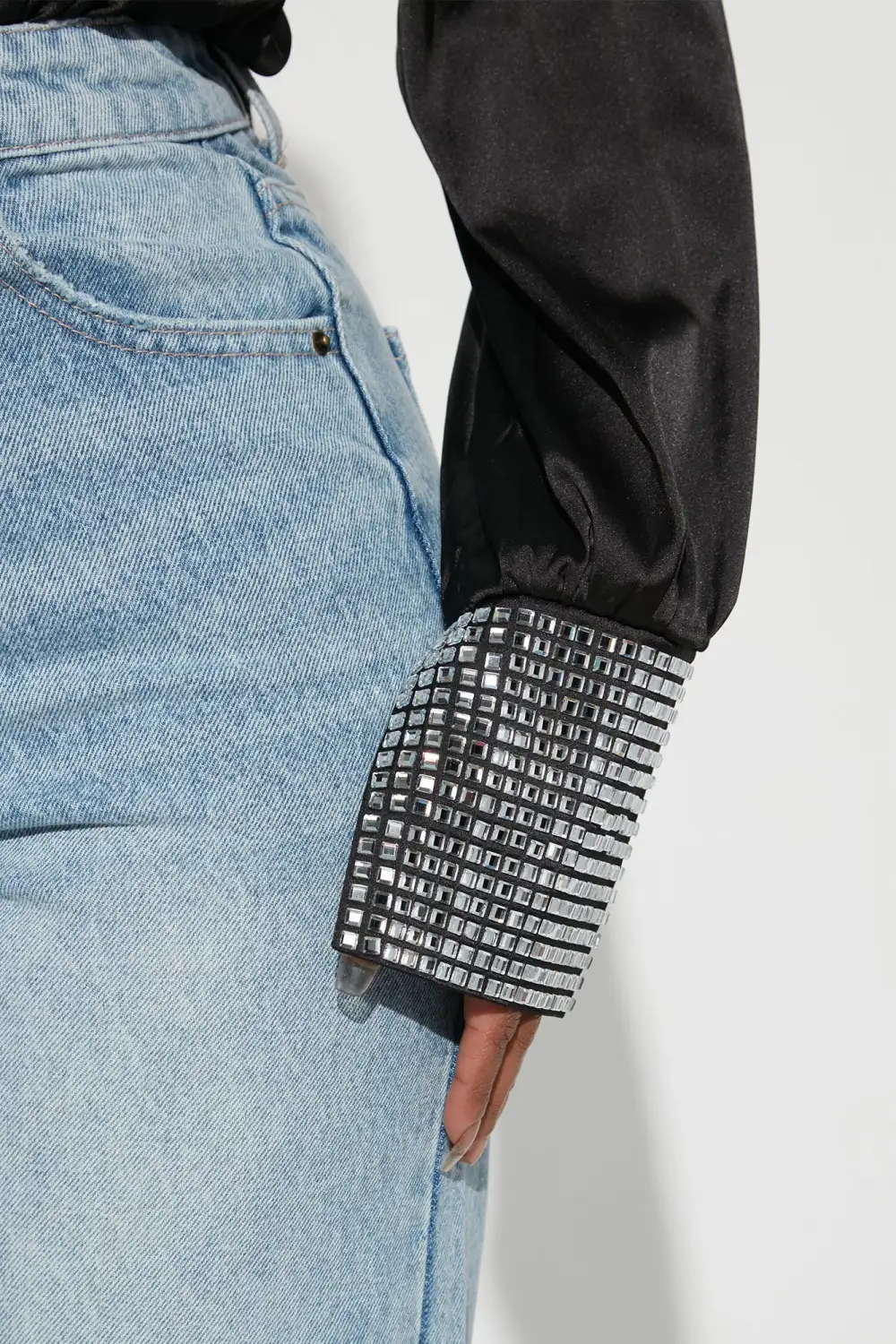 Angelic Touch Blouse Top - Black