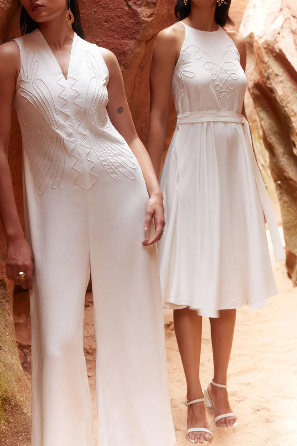 Off White Casual Style Jumpsuit