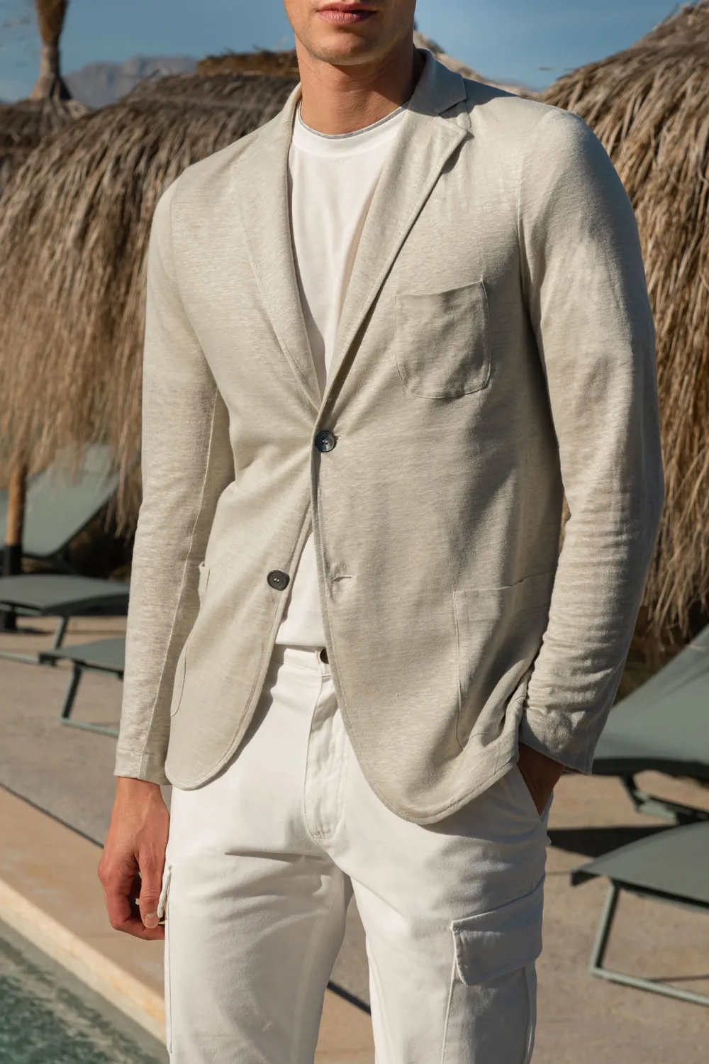 Linen Knitted Jacket