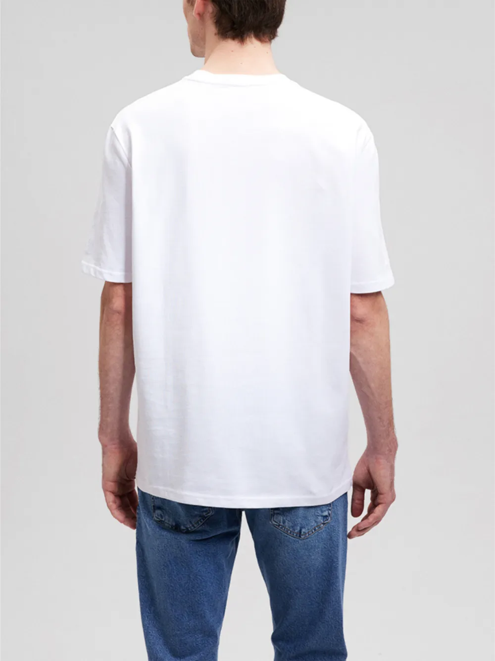 White Short - Sleeve Simple Tee
