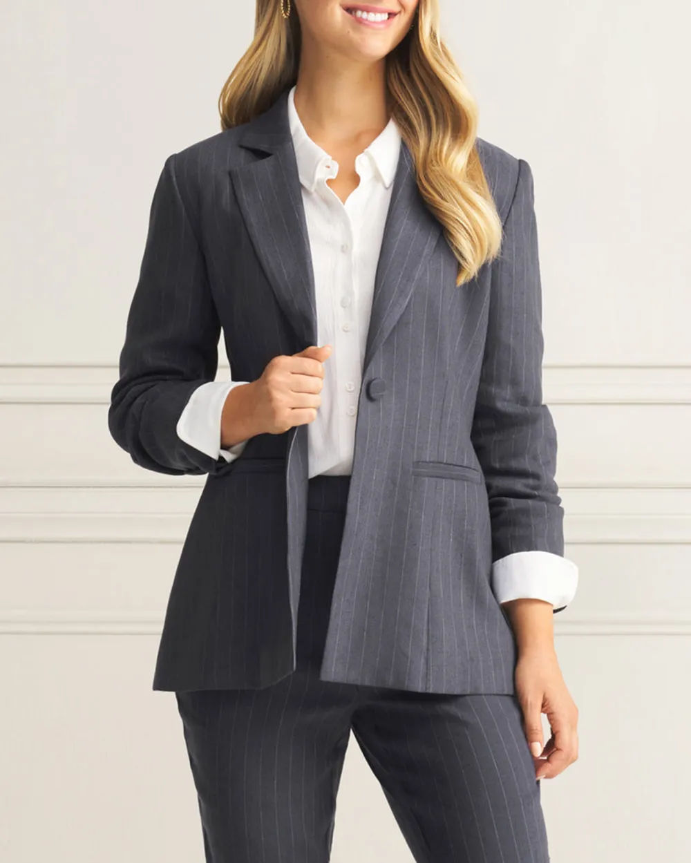 Long Line Linen Jacket