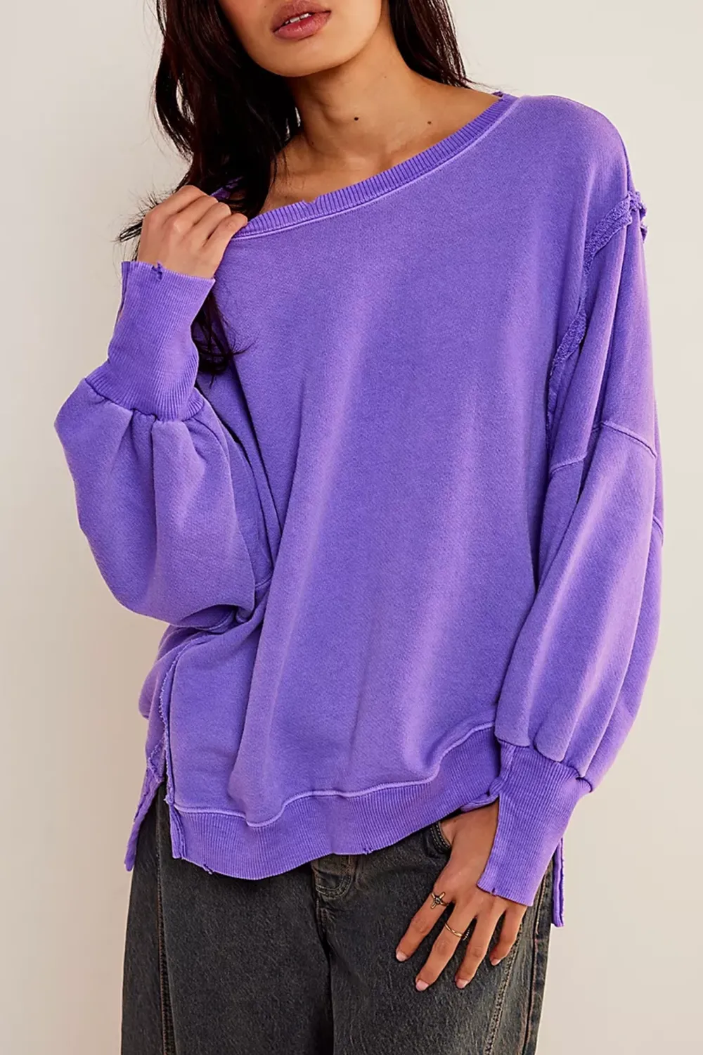 Oversized Crew Neck Sweatshirt