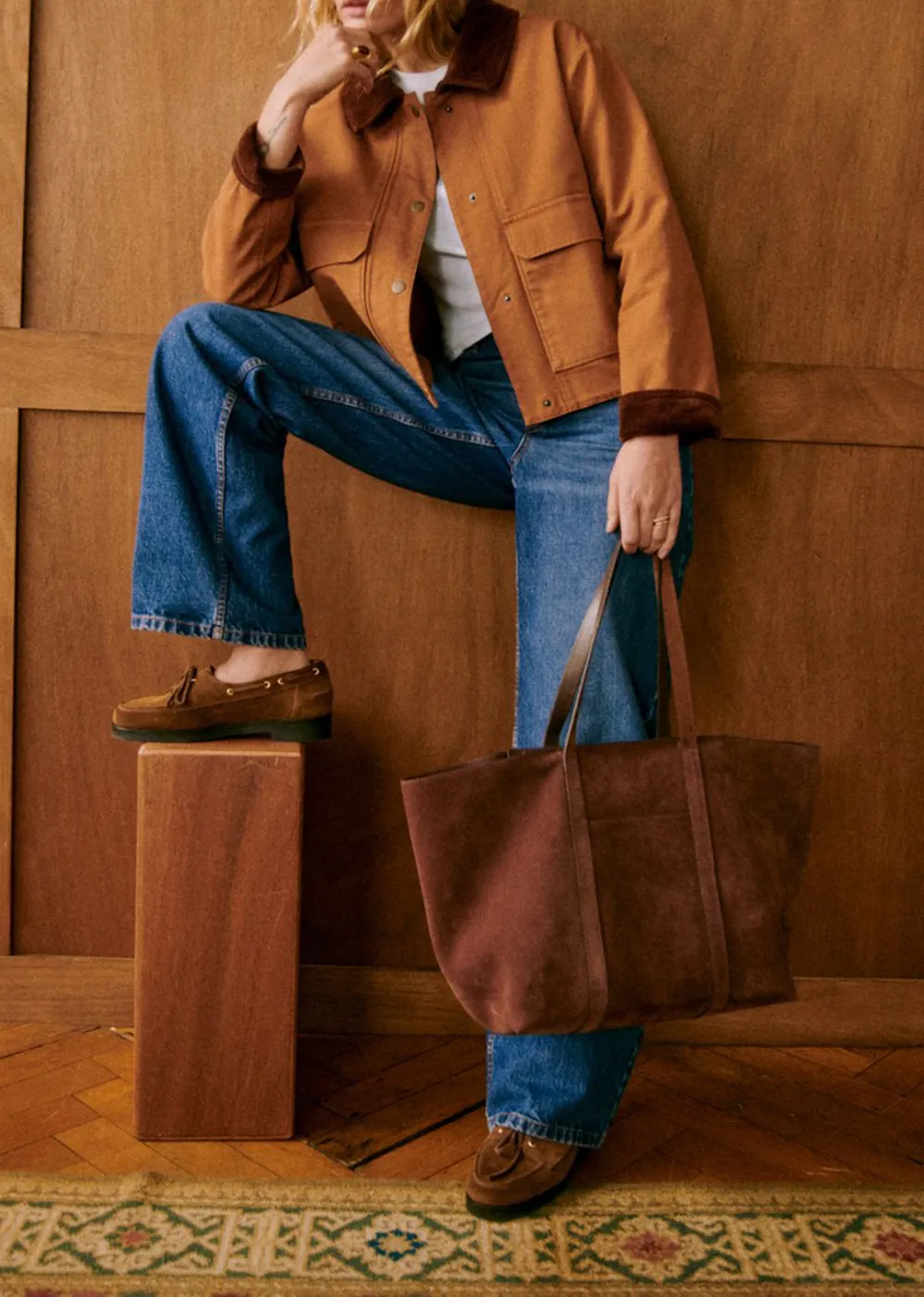 Apricot Short Denim Jacket