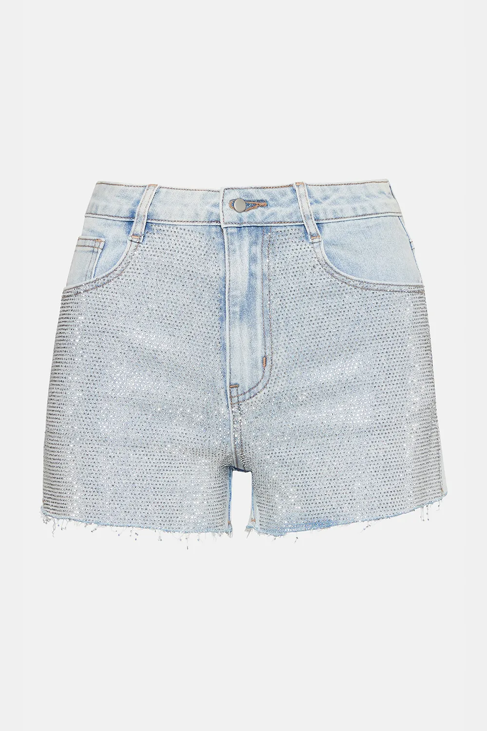 SKINNY DENIM SHORTS