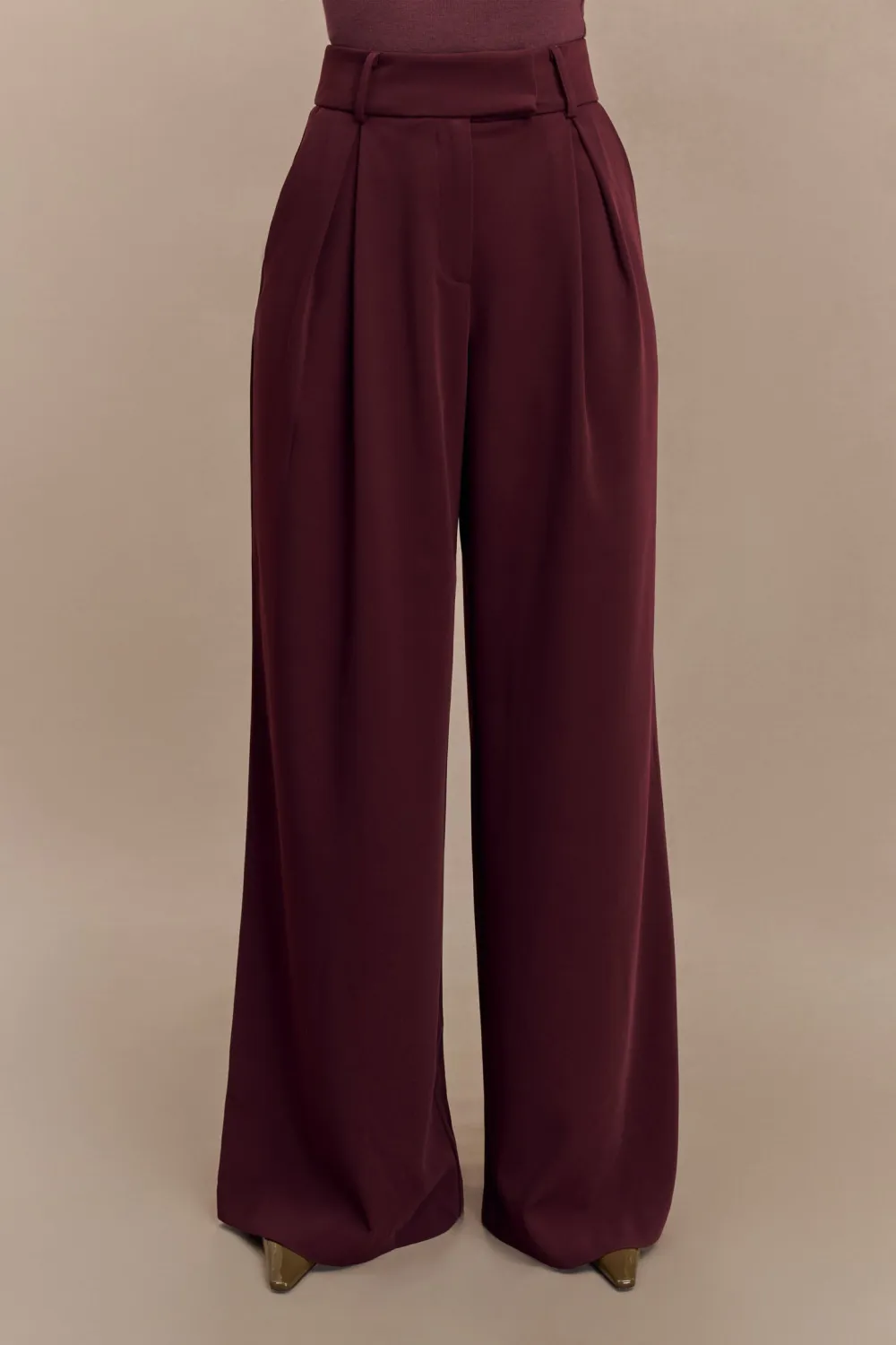 Pleated Wide Leg Loose Pants