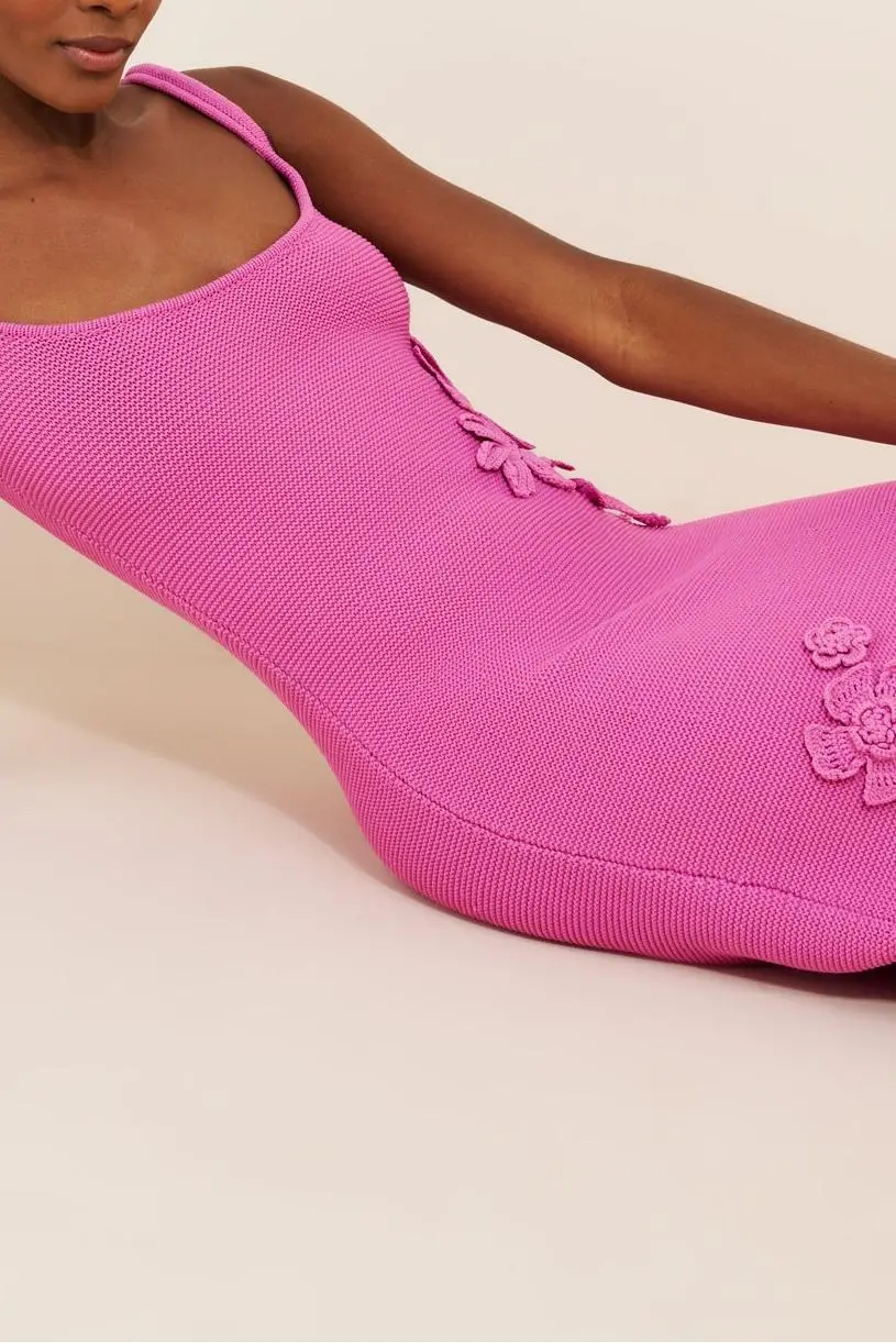 Allegra Floral Knit Midi Dress