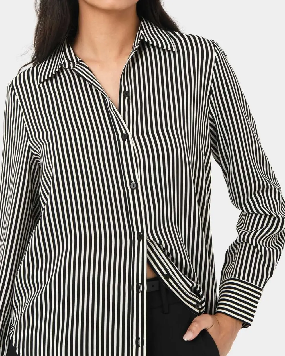 Contemporary Stripe Pattern Shirt