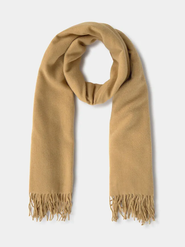 SOLID BASIC TASSEL SCARF