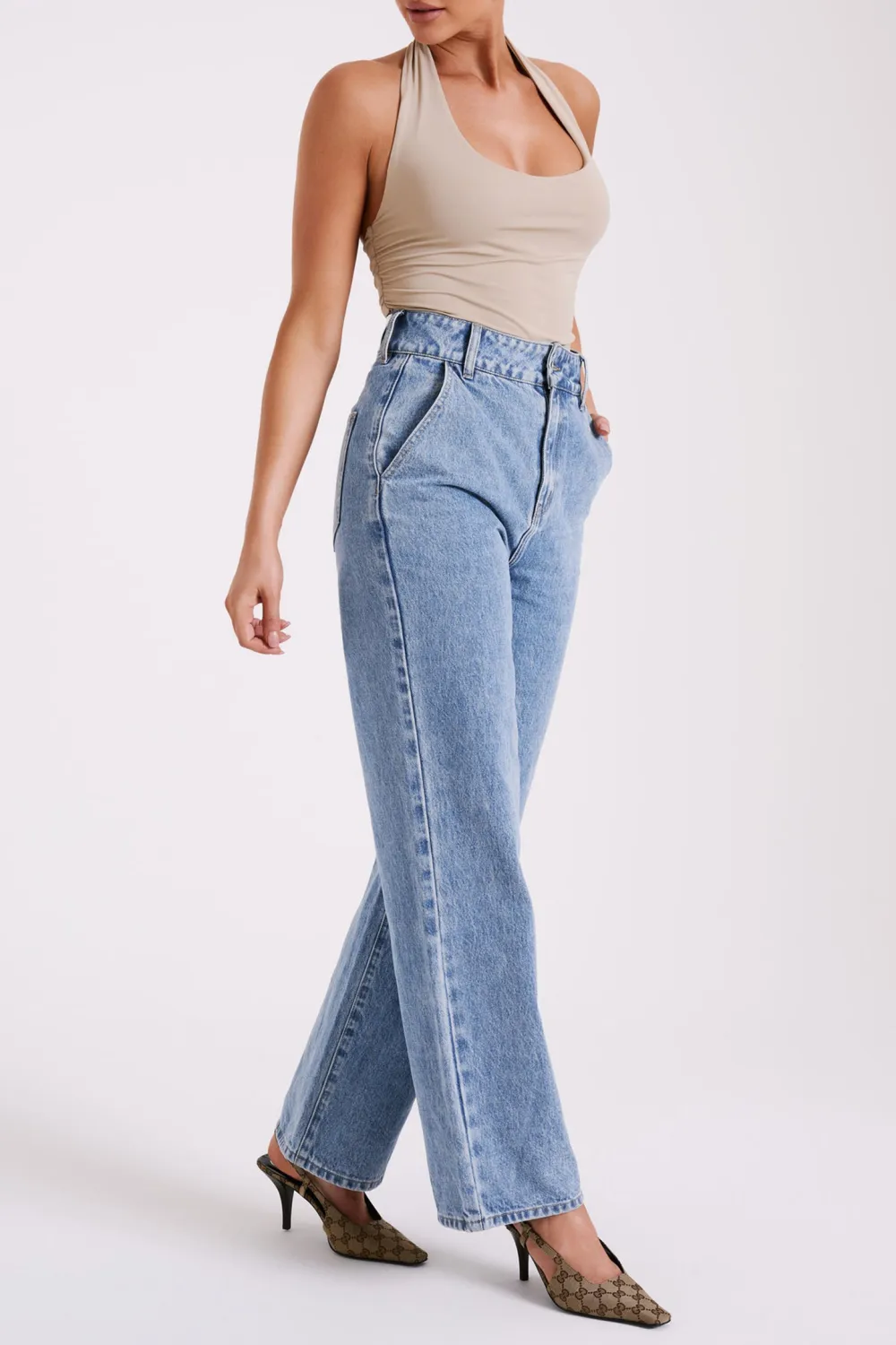 Recycled Nylon Halter Top