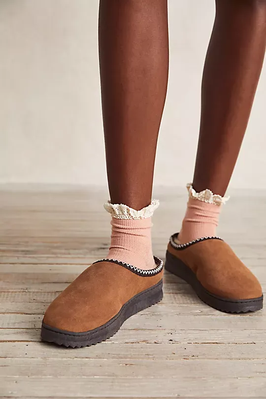 Waffle Knit Ankle Socks