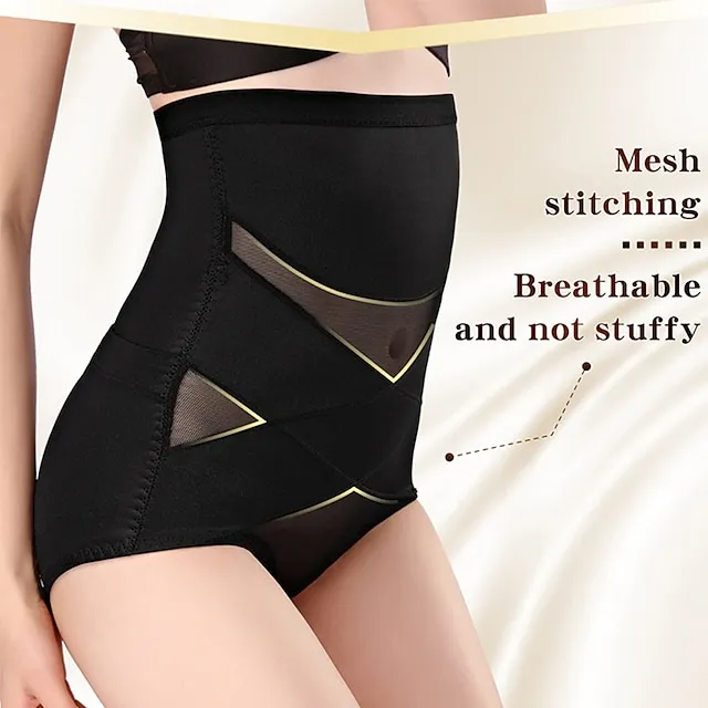 Corset Women's Control Panties Shapewears Office Party & Evening Running Gym Black Pink Apricot Sport Seamless Breathable Seamed Lace Up Tummy Control Push Up Basic Solid Color Spring & Summer Fall