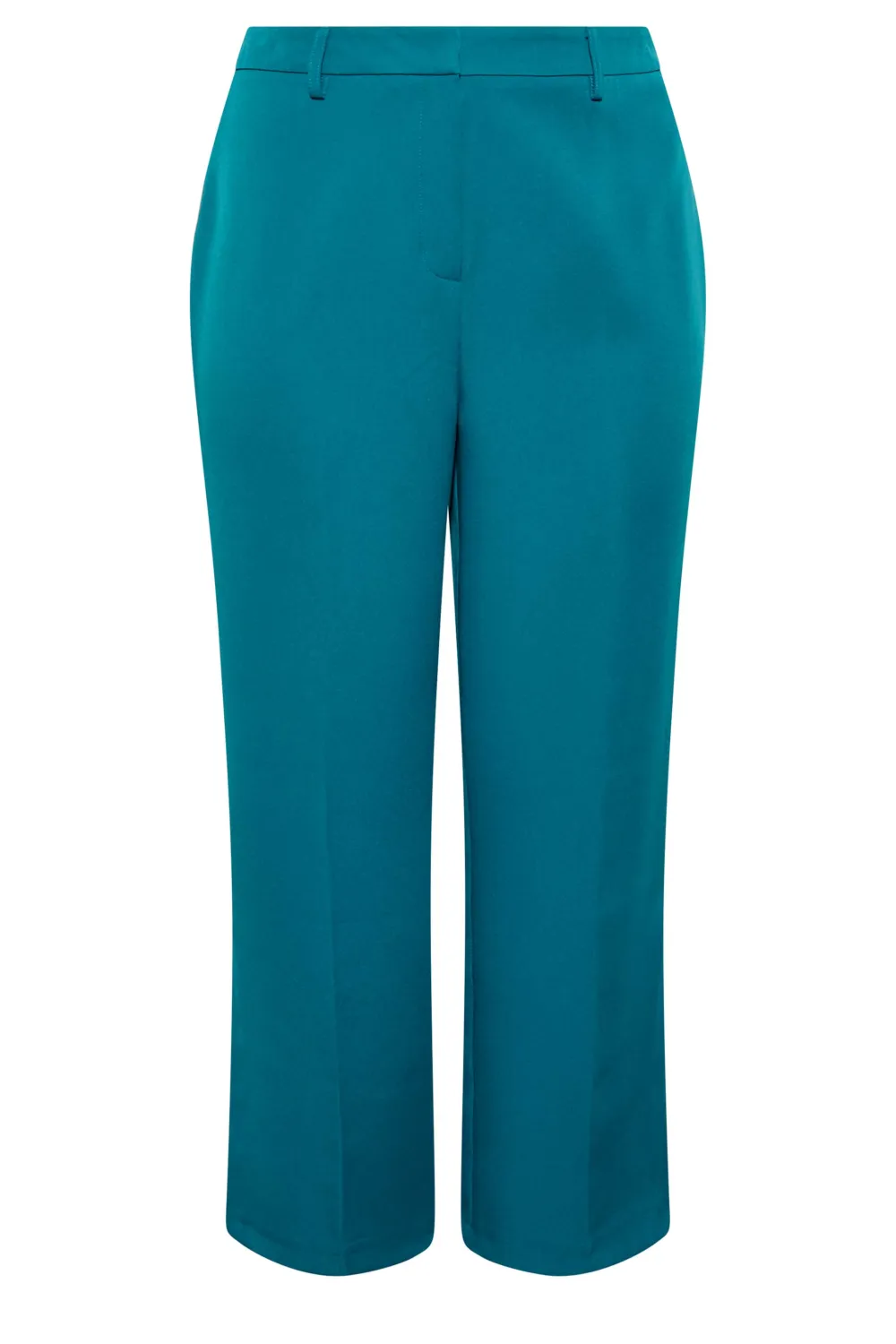 YOURS Curve Pink Split Hem Flared Trousers