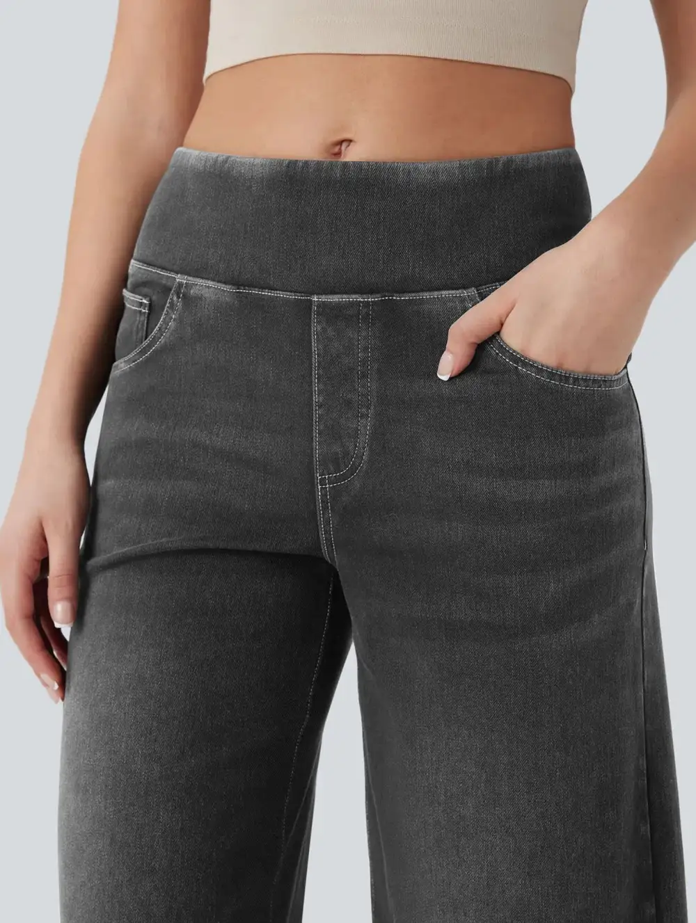 High Waisted Stretch Slim-Fit Jeans
