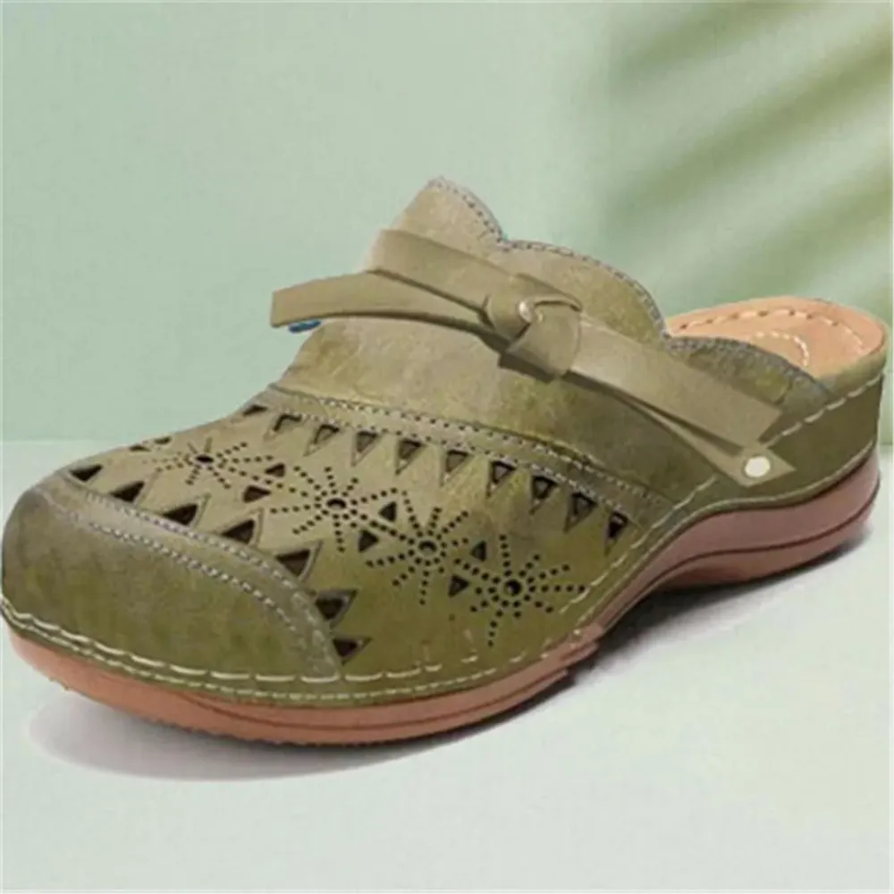 Women Orthopedic Hollow Carved Diabetic Walking Sandals