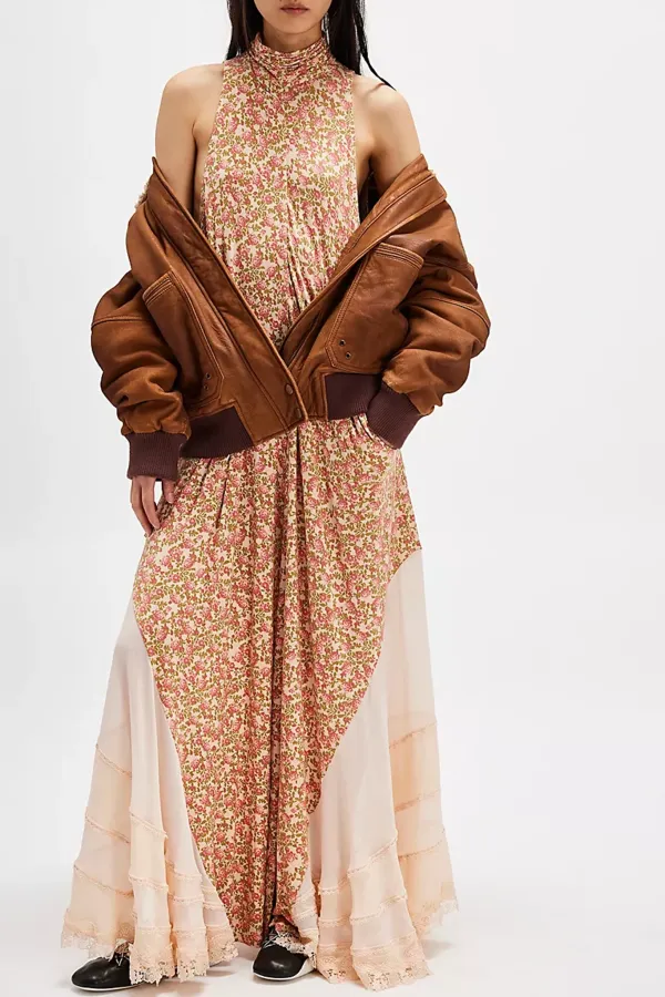 Sleeveless Floral Print Jumpsuit