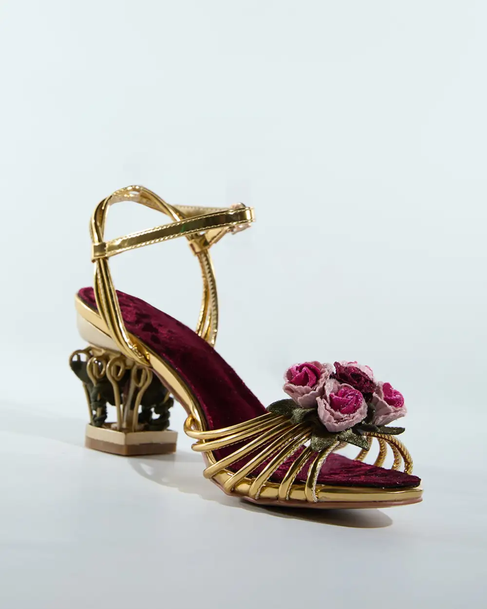 Rose Cage Heels