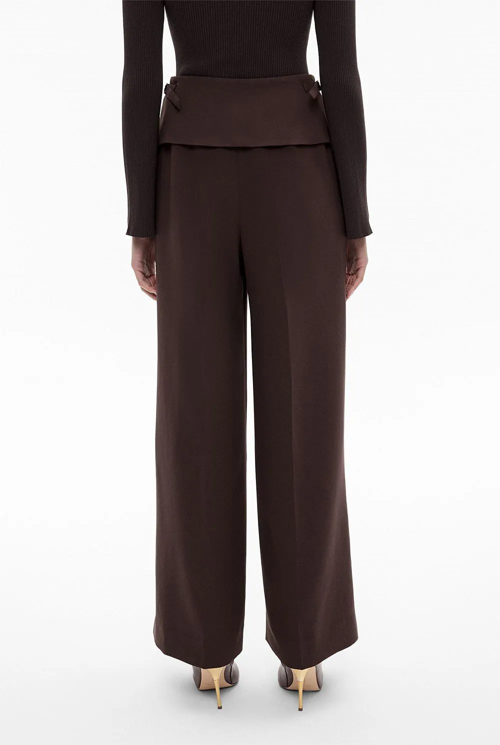 Straight-Leg Pleated Suit Trousers