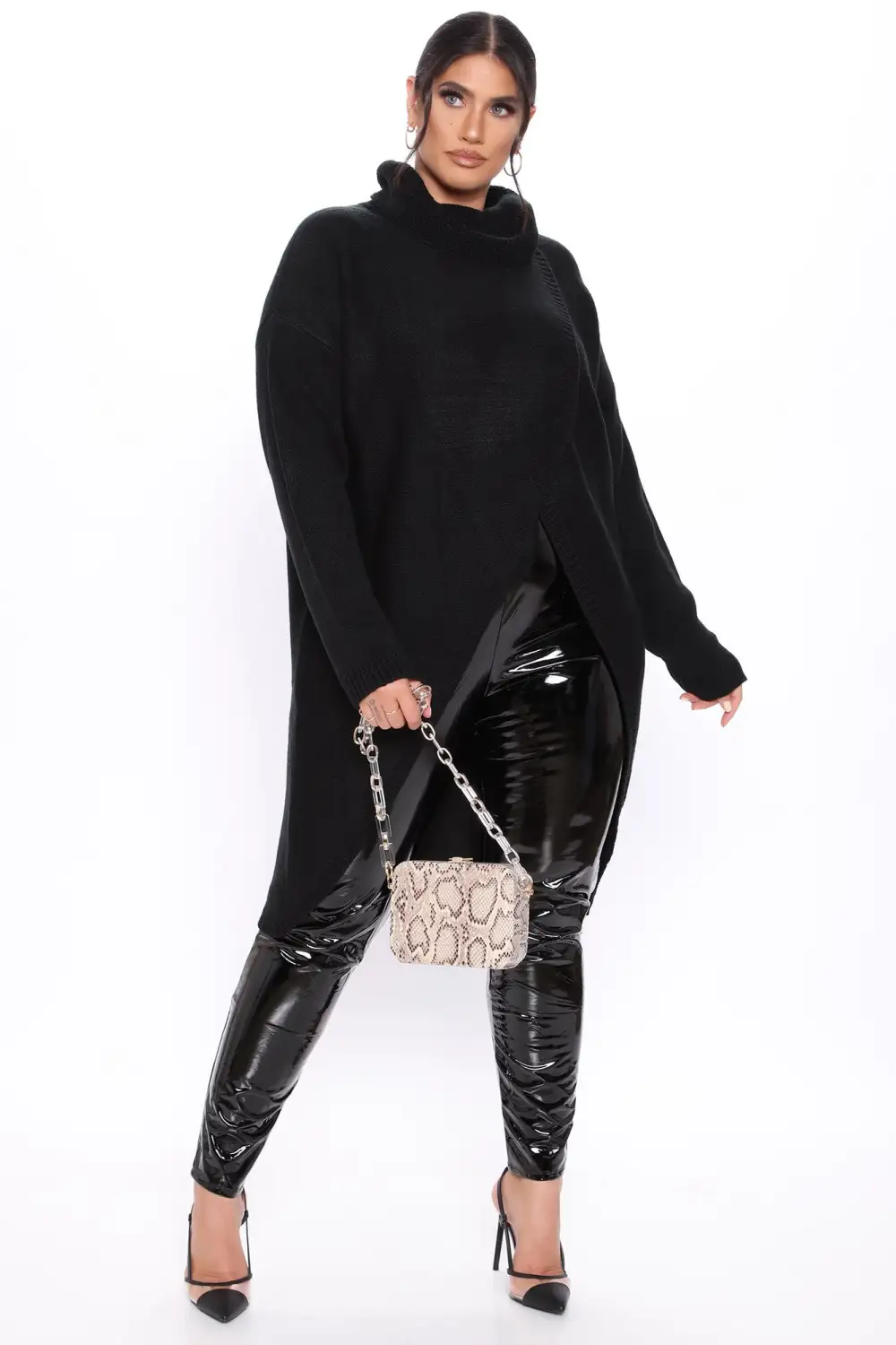 By My Side Turtle Neck Sweater - Black