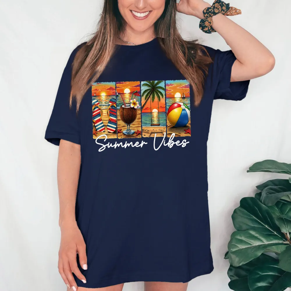 Sunset Atmosphere Collage Printed Tee