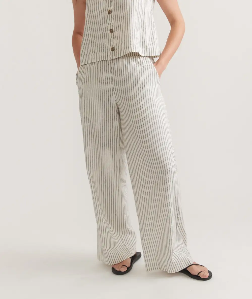 Striped Linen Trousers