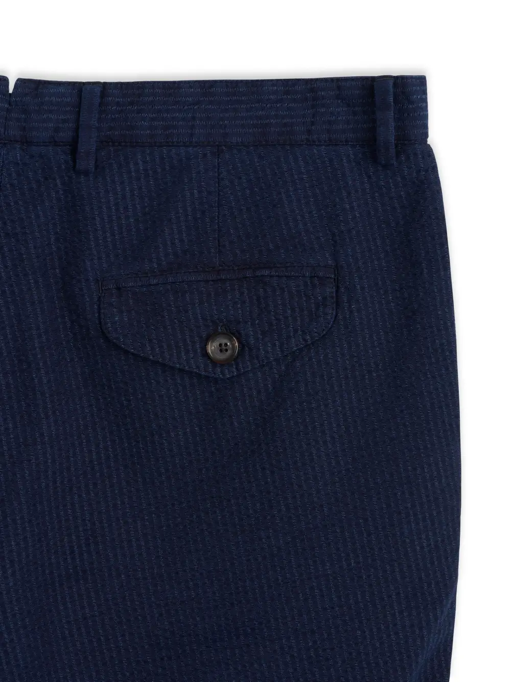 Indigo Cotton Casual Style Trousers
