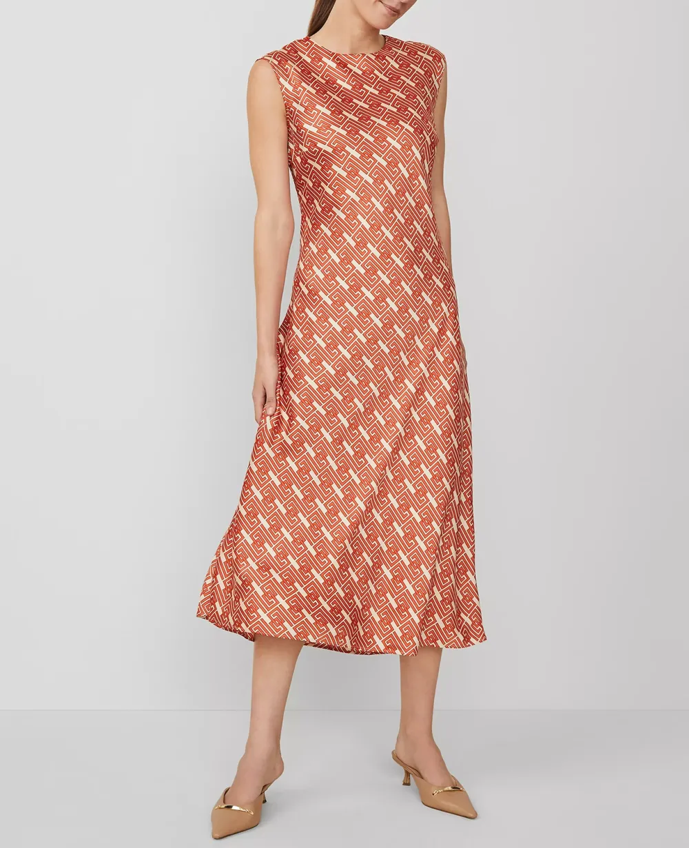 Maze Column Slip Dress
