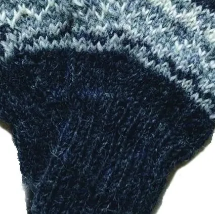 nordic knit wool gloves
