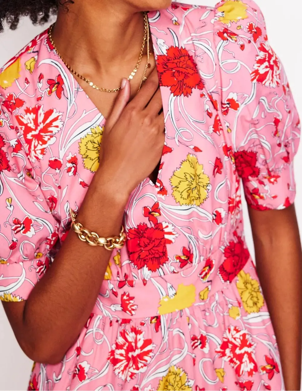 Puff Sleeve Maxi Dress