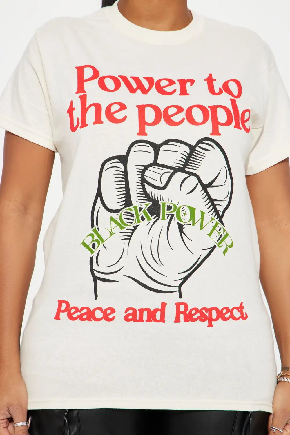 Power To The People Tee - Sand