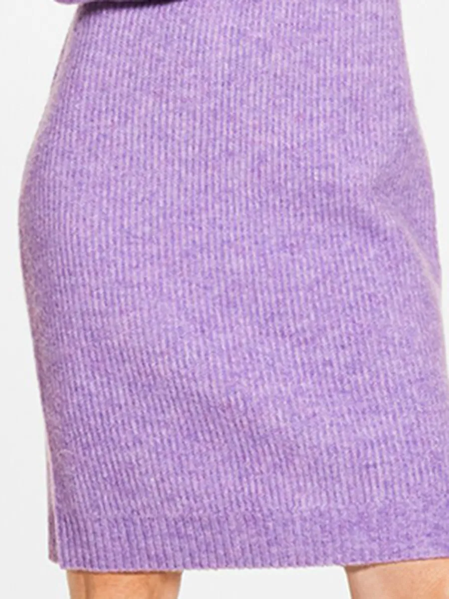 Women'S Stylish Slim-Fit Knit Midi Dress