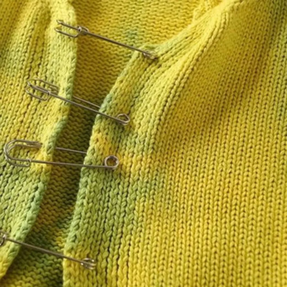 Safety Pin Knitted Cardigan