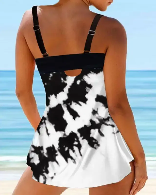 Women's Swimwear One Piece Print Abstract