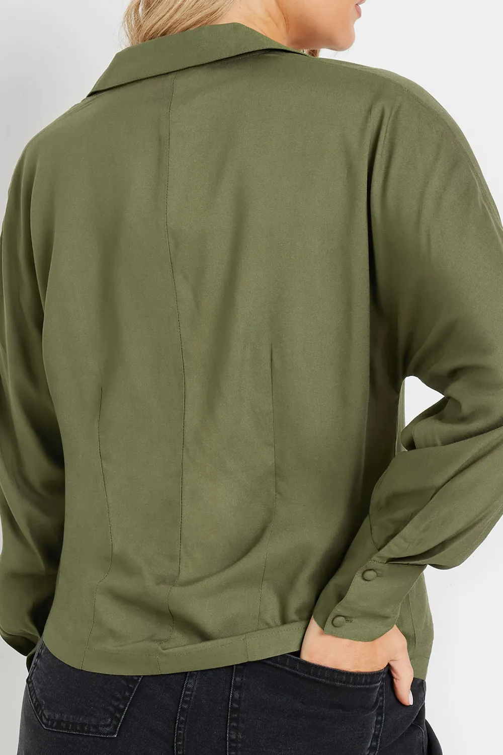 Asymmetric V-Neck Shirt