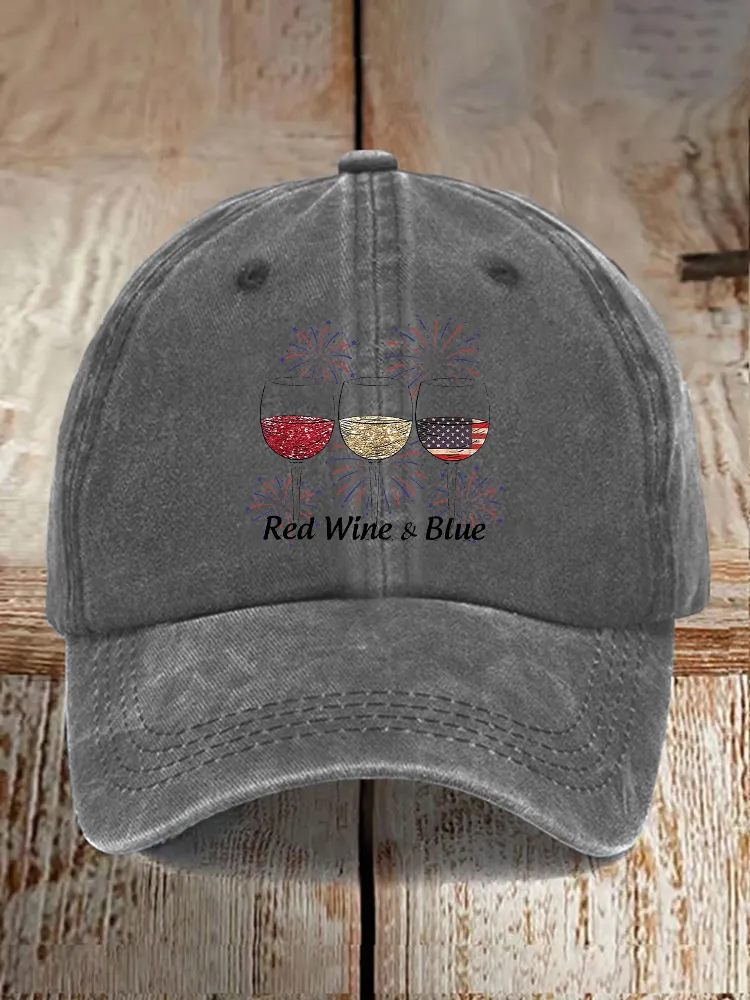 Red Wine And Blue Baseball Caps