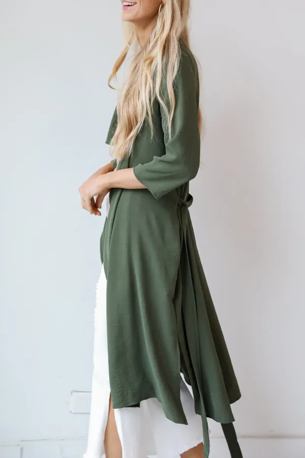 Adventuring Cutie Olive Kimono