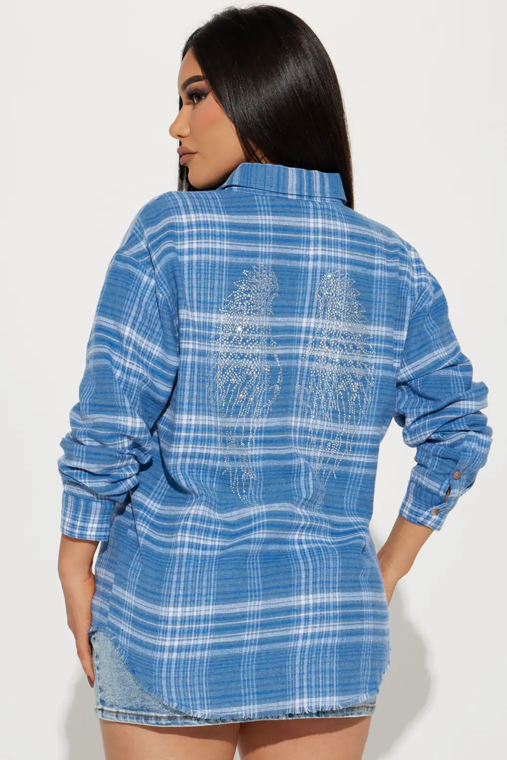 Fly High Plaid Shirt - Blue/combo