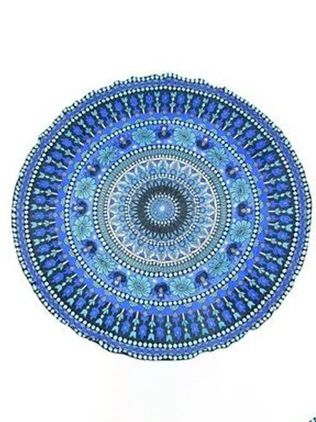 Round sun protection shawl beach towel
