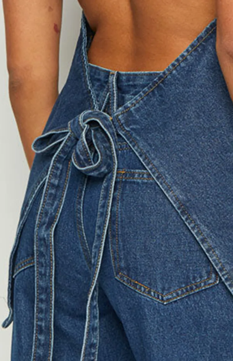Sleeveless Dark Denim Vest